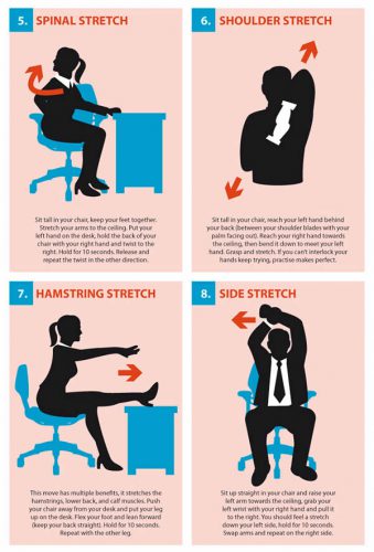 15 SIMPLE EXERCISES YOU CAN DO AT YOUR DESK | BRMS