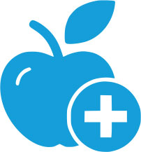 Apple with cross